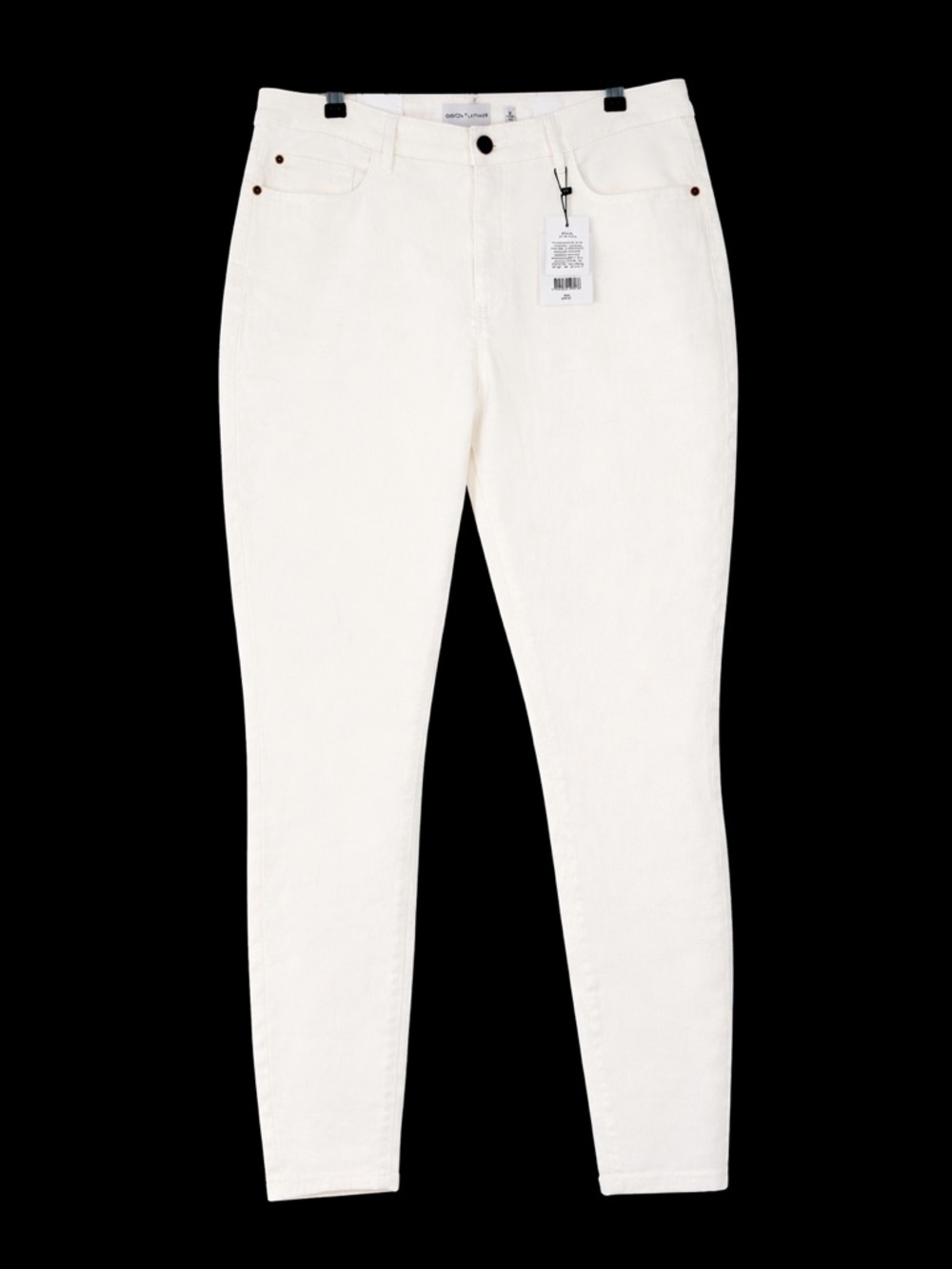 Gibson Latimer NWT White High-Rise Ankle Length Skinny Jeans - 16